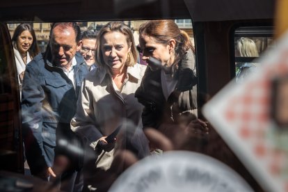 Visita a Soria de Cuca Gamarra en campaña.-GONZALO MONTESEGURO