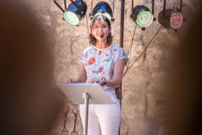 Visita de la ministra Reyes Maroto a Monteagudo de las Vicarías. GONZALO MONTESEGURO