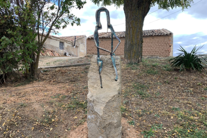 Obra instalada en Almaraíl.-HDS