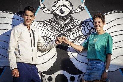 Marta Pérez y Dani Mateo a su vuelta a Soria - MARIO TEJEDOR
