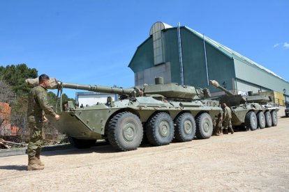 Prácticas militares en Navaleno. RAQUEL FERNÁNDEZ