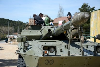 Prácticas militares en Navaleno. RAQUEL FERNÁNDEZ