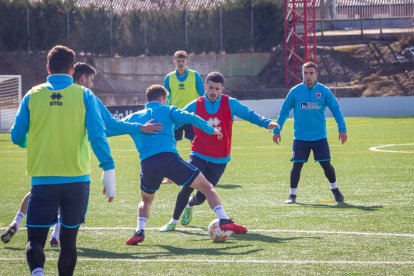 El C.D. Numancia prepara el choque ante el Baleares de este domingo. MARIO TEJEDOR