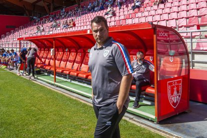 El míster numantino Diego Martínez. MARIO TEJEDOR