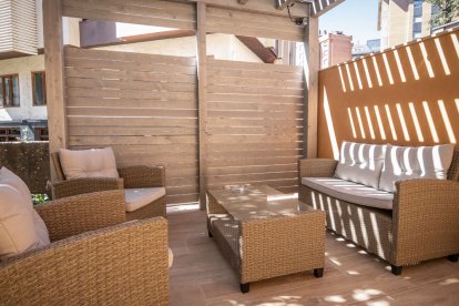 Apartamentos turísticos en el antiguo CUS de Soria. GONZALO MONTESEGURO