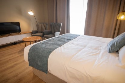 Apartamentos turísticos en el antiguo CUS de Soria. GONZALO MONTESEGURO