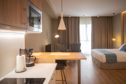 Apartamentos turísticos en el antiguo CUS de Soria. GONZALO MONTESEGURO