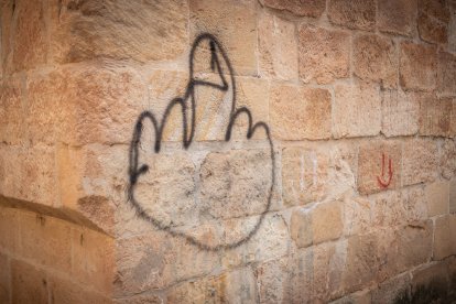 Las ruinas de San Nicolás, vandalizadas. GONZALO MONTESEGURO