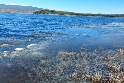 Imagen del pantano de la Cuerda del Pozo este domingo, 23 de enero de 2023.