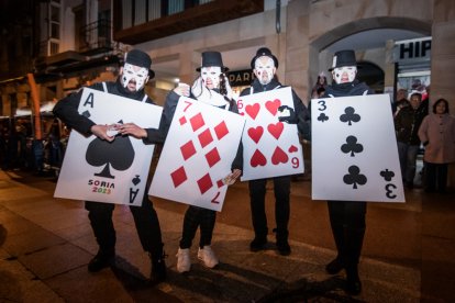 Desfile de disfraces en Soria el sábado de Carnaval.-G. MONTESEGURO