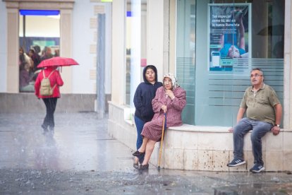 Lluvias intensas en la capital. MARIO TEJEDOR