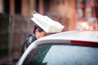 Lluvias intensas en la capital. MARIO TEJEDOR