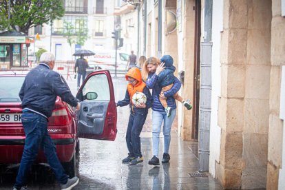 Lluvias intensas en la capital. MARIO TEJEDOR