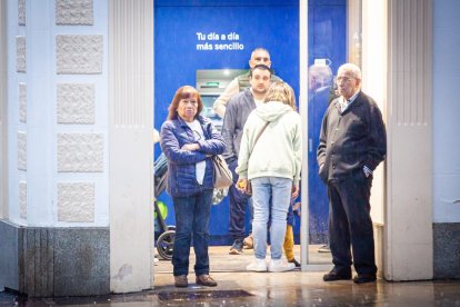 Lluvias intensas en la capital. MARIO TEJEDOR