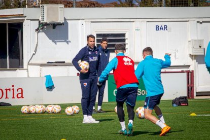 El CD Numancia prepara el choque ante el Baleares. MARIO TEJEDOR (13)