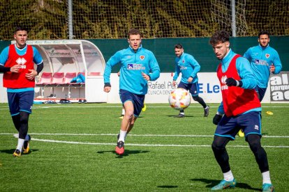 El CD Numancia prepara el choque ante el Baleares. MARIO TEJEDOR (14)