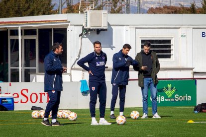 El CD Numancia prepara el choque ante el Baleares. MARIO TEJEDOR (22)