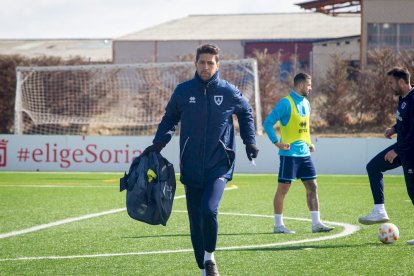 El CD Numancia prepara el choque ante el Baleares. MARIO TEJEDOR (40)