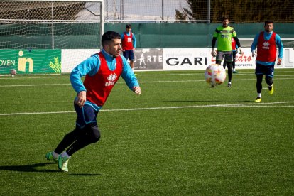 El CD Numancia prepara el choque ante el Baleares. MARIO TEJEDOR (44)