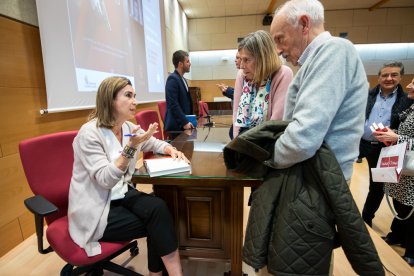 Carmen Posadas en las Jornadas de Novela histórica en Soria.-GONZALO MONTESEGURO