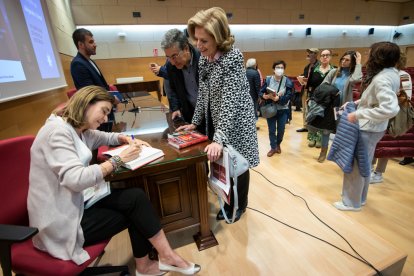Carmen Posadas en las Jornadas de Novela histórica en Soria.-GONZALO MONTESEGURO