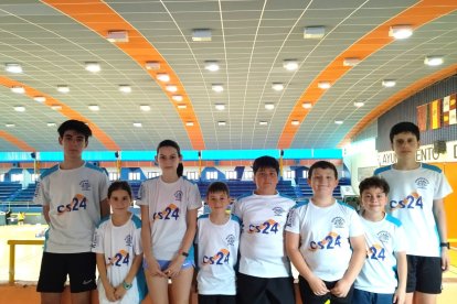 Los canteranos del CB Soria que compitieron en Zamora. HDS