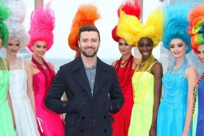 11 de mayo de 2016. Justin Timberlake presentando la película Trolls. JOEL RYAN