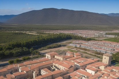 Otra versión de Soria capital según la AI. Calles ordenadas, sin grandes edificios y sin cuestas.