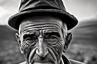 Retratos del típico soriano rural según la IA en otra versión más.
