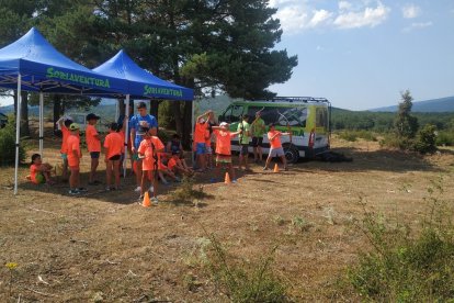 El Calasanz celebra está semana su campus de fútbol y multiaventura. Twitter CD Calasanz