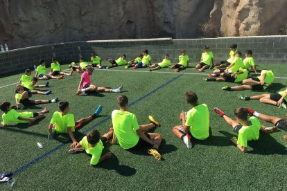 El Calasanz celebra está semana su campus de fútbol y multiaventura. Twitter CD Calasanz