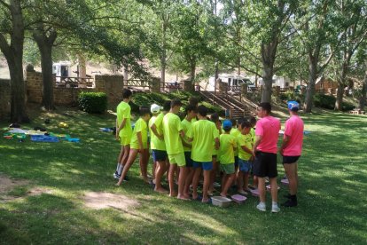 El Calasanz celebra está semana su campus de fútbol y multiaventura. Twitter CD Calasanz