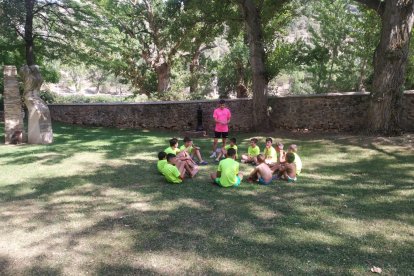 El Calasanz celebra está semana su campus de fútbol y multiaventura. Twitter CD Calasanz