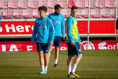 Primer entrenamiento de Zarzana con el CD Numancia. MARIO TEJEDOR (17)
