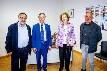 Visita de la Reina Dª Sofía al Banco de Alimentos de Soria.