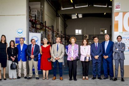 Visita de la Reina Dª Sofía al Banco de Alimentos de Soria.