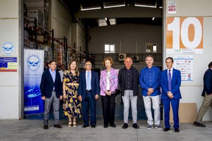 Visita de la Reina Dª Sofía al Banco de Alimentos de Soria.