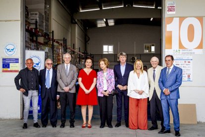 Visita de la Reina Dª Sofía al Banco de Alimentos de Soria.