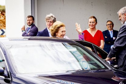 Visita de la Reina Dª Sofía al Banco de Alimentos de Soria.