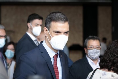 Joaquín Alcalde junto a Pedro Sánchez.-G.M.