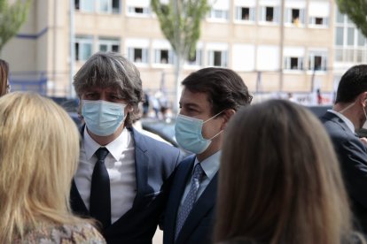 Llegada del presidente de Castilla y León junto al alcalde de Soria.-G.M-