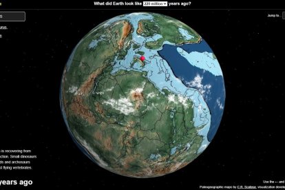 Hace 220 millones de años surgieron los primeros dinosaurios. El Sistema Ibérico (hoy Urbión o el Moncayo) ya sobresalían en lo que hoy es Soria. El central, en el sur de la provincia, para hacer submarinismo.