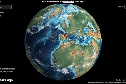 Han pasado 20 millones de años de la aparición de los primeros homínidos. El Reino Unido era parte del continente, la faltaban algunas tierras por emerger a Italia o Rusia... Pero la península Ibérica y por tanto Soria ya han variado poco desde entonces.