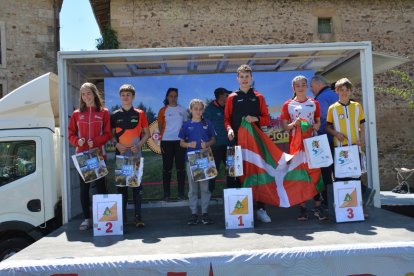 El Nacional de orientación finalizaba este domingo en Molinos de Duero. R. F.