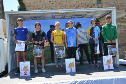 El Nacional de orientación finalizaba este domingo en Molinos de Duero. R. F.