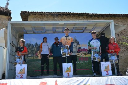 El Nacional de orientación finalizaba este domingo en Molinos de Duero. R. F.
