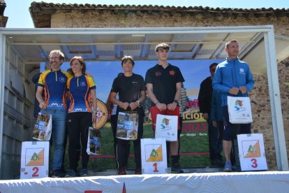 El Nacional de orientación finalizaba este domingo en Molinos de Duero. R. F.
