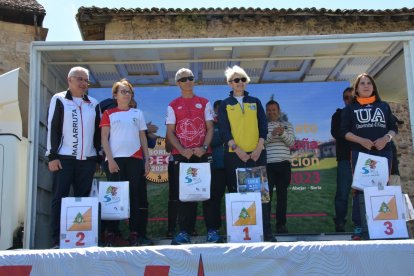 El Nacional de orientación finalizaba este domingo en Molinos de Duero. R. F.