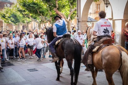 Primeras horas de la jornada de La Saca.-GONZALO MONTESEGURO