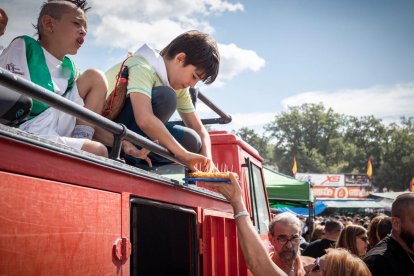 Primeras horas de la jornada de La Saca.-GONZALO MONTESEGURO